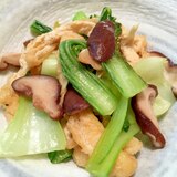 揚げ入り★チンゲン菜と椎茸の簡単中華煮